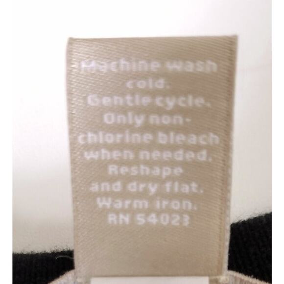 Banana Republic Factory, Striped Sleeveless Knit Dress w/Tie Belt, Sz M, Blk/Wht - Picture 6 of 6